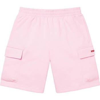 Pink Supreme Small Box Baggy Cargo Sweat Shorts | Supreme 262HK